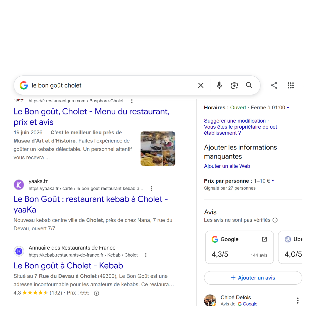 LE BON GOÛT CHOLET