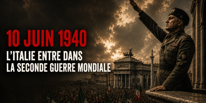10 juin 1940 : l'Italie entre dans la Seconde Guerre mondiale