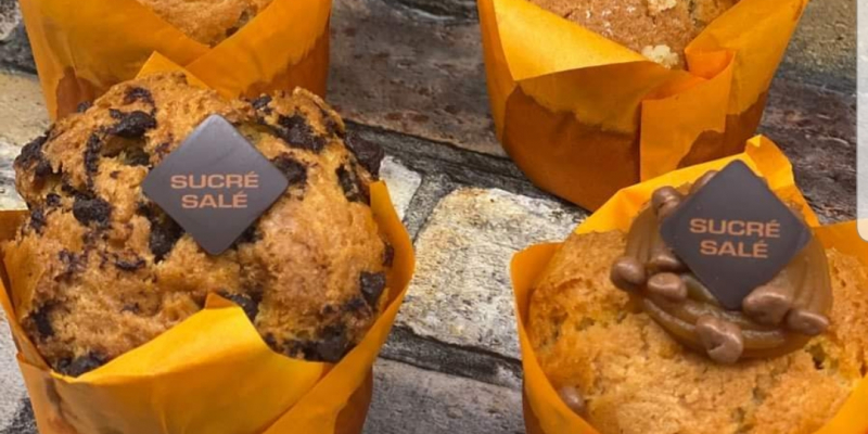 Nouveauté chez Sucré Salé Beaupréau Muffins pépites de Chocolat, Coeur Citron Meringué, Coeur Caramel, Coeur Nutella