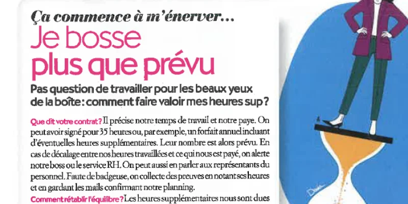 Je bosse plus que prévu - Interview mars 2020 Biba Magazine | Aurélie Arnaud, Droit du Travail Paris 8