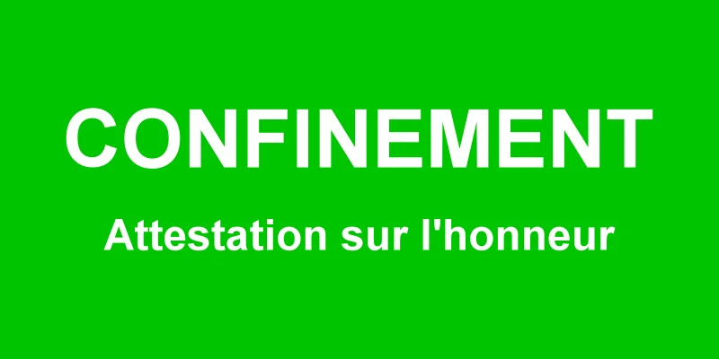 Attestation confinement déménagement