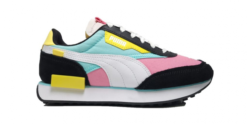 PUMA FUTURE RIDER PLAY ON Sachet Pink / White / Celandine - Bitume