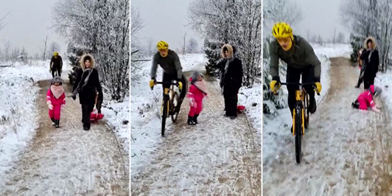 "Qu'est-ce que tu fais?!" : une fillette bousculée violement par un cycliste dans les Fagnes (vidéo)