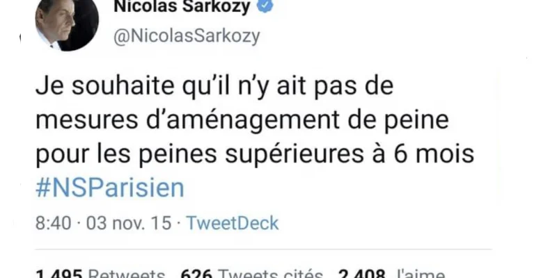 Sarkozy contre l'aménagement au-delà 6 mois