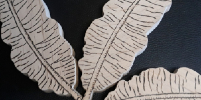 dessous de plat bois (feuille bananier) - 10.00€ sur La cabane créative