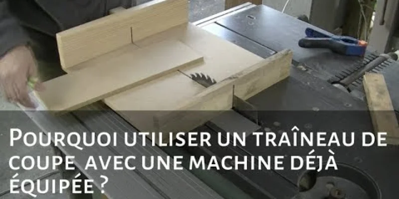 Mini traîneau de coupe pour scie sur table