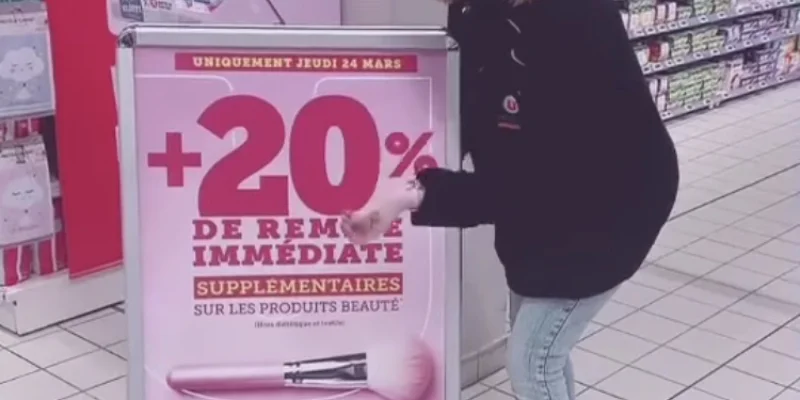 Moins 20% beauté U express Arcades Rougé