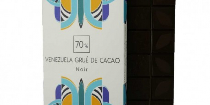 Tablette Venezuela grué de cacao noir 70%