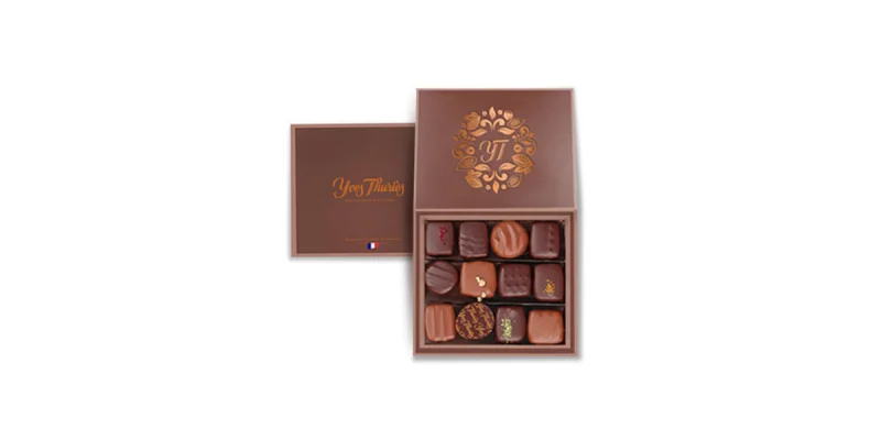 Coffret chocolat noir et lait 240gr