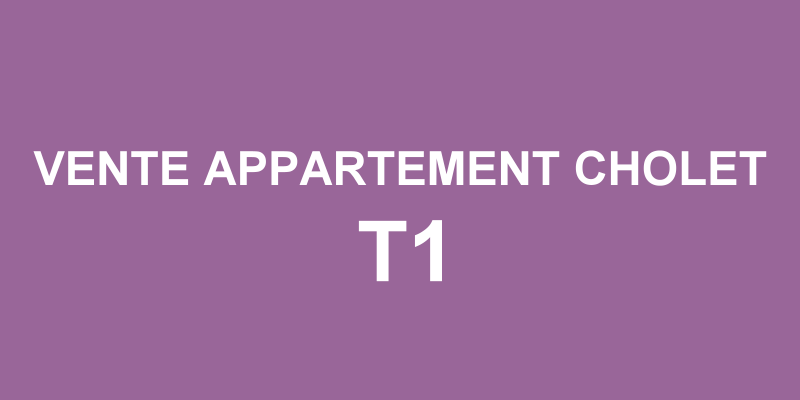 Vente appartement T1 Cholet