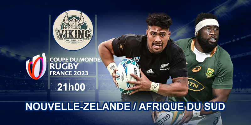 Diffusion Finale coupe du monde de rugby 28 octobre 2023 au bar le Viking