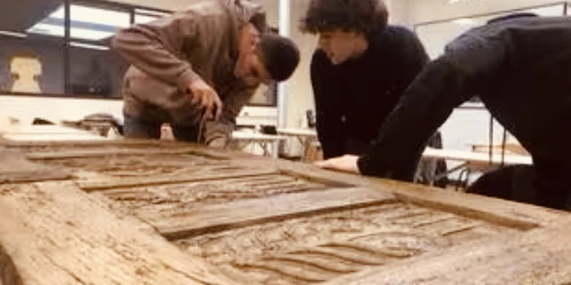 À Cholet, les apprentis menuisiers du lycée Renaudeau oeuvrent pour le château d'Angers