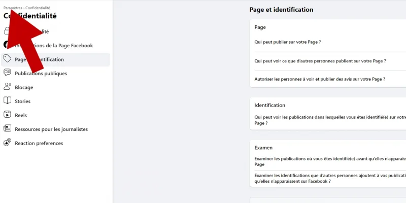 Modifier le nom d'une page publique Facebook