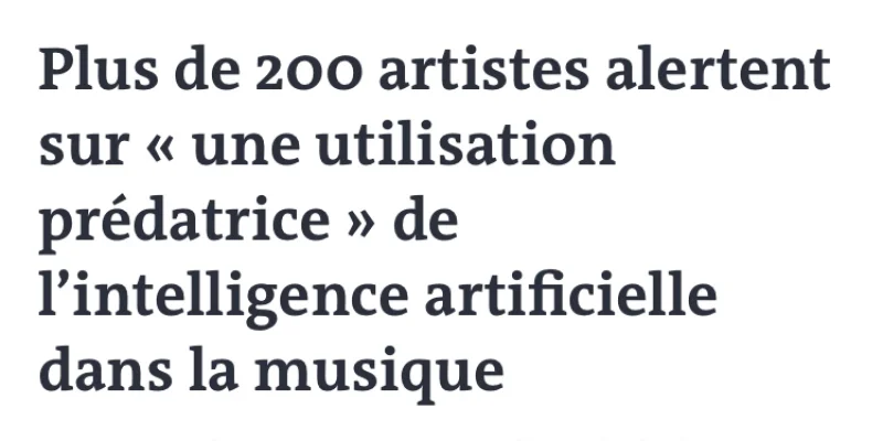 L'IA pour voler les voix et violer les droits des créateurs