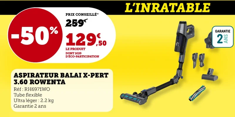 Aspirateur promo Cholet, X-PERT Rowenta