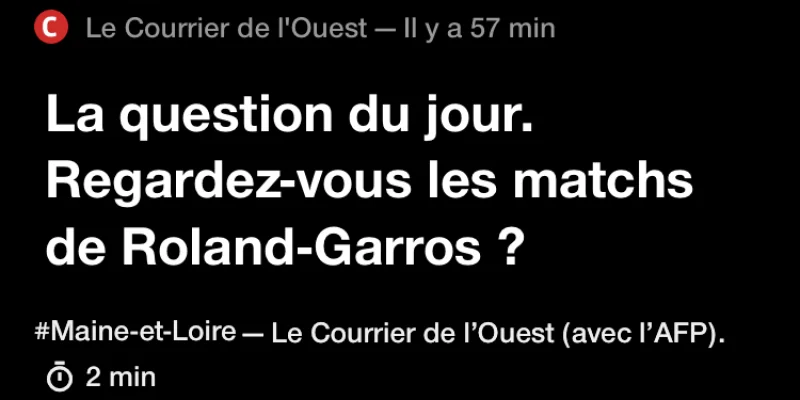 Je reste toujours intrigué par ce genre de question de la part d'un journal