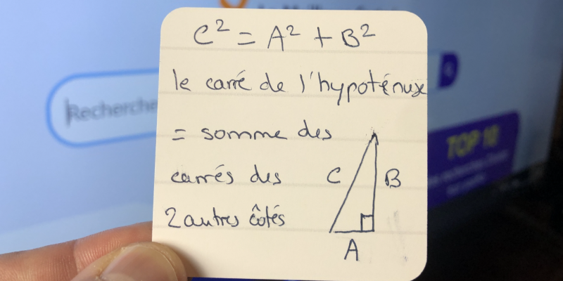 Théorème de Pythagore ou à quoi peut servir une carte yaaKa réelle ou virtuelle