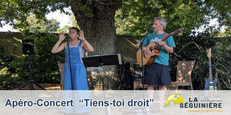 Apéro-Concert à La Séguinière : “Tiens-toi droit” de Cécile et Jean-Cyprien