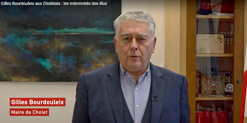 Gilles Bourdouleix fait le point dans une vidéo YouTube sur l'indemnité des élus de Cholet