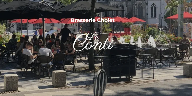 Création du site web de la brasserie Le Conti, en centre-ville de Cholet