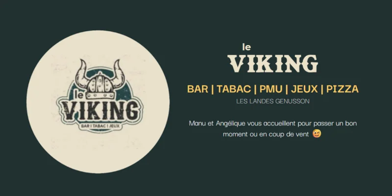 Création du site web du Bar Le Viking aux Landes Génusson en Vendée
