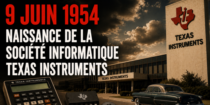 9 juin 1954 : naissance de la société informatique Texas Instruments