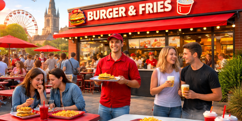  Aaah, enfin un nouveau fast-food à Cholet, qui frôle les 80 points de restauration rapide pour ses 54 000 habitants ! 