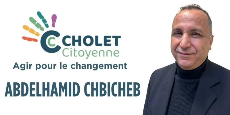 Abdelhamid Chbicheb, membre de la liste Cholet Citoyenne, municipales Cholet 2026