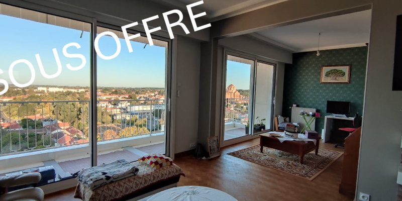 Appartement T4 en viager occupé à Cholet (49) – vue panoramique, sans rente