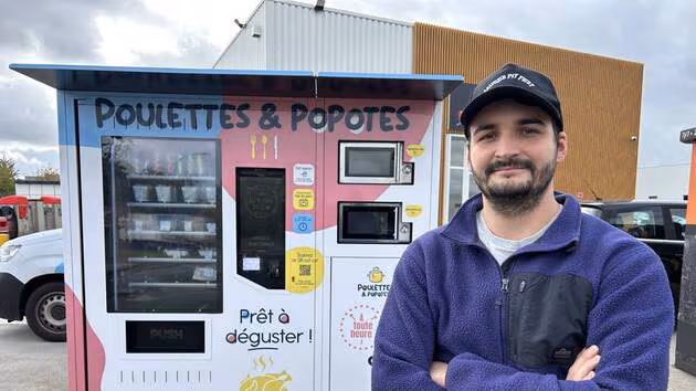 Cholet. Un jeune entrepreneur lance une rôtisserie-traiteur en libre-service, 24h/24