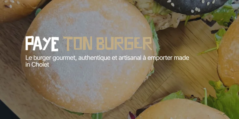 Création de site one-page Paye Ton Burger