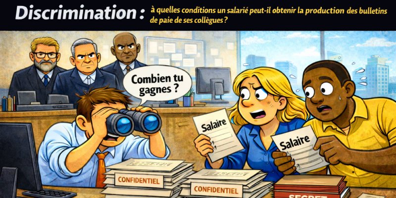 Discrimination : à quelles conditions un salarié peut-il obtenir la production des bulletins de paie de ses collègues ?
