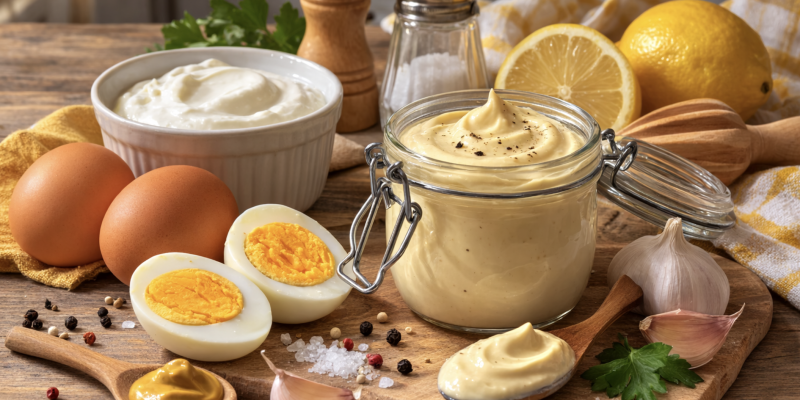 La mayonnaise sans huile : simple, rapide, diététique. Essayez-la et laissez-vous surprendre.