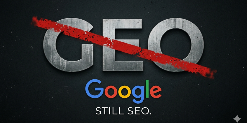 Le GEO est mort. Google l’a dit officiellement.