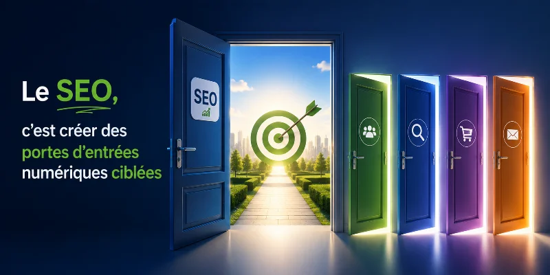 Le SEO, c'est créer des portes d'entrées numériques ciblées