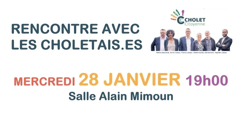 Municipales Cholet 2026 : rencontre avec les Choletais.es