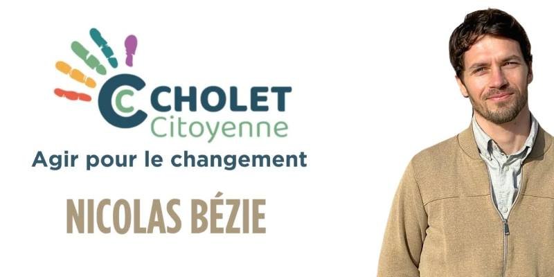 Nicolas Bézie, membre de la liste Cholet Citoyenne, municipales Cholet 2026