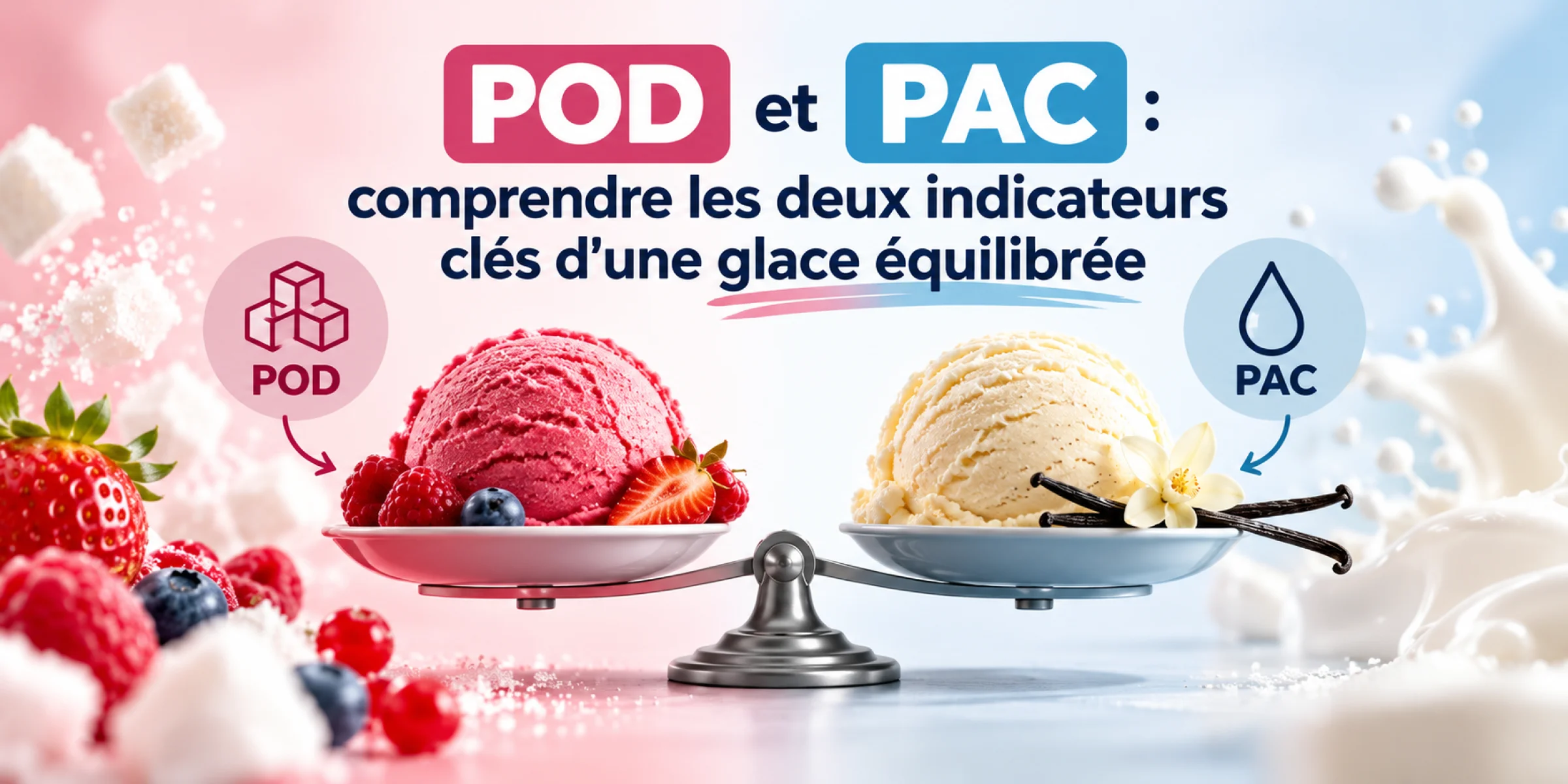 POD et PAC : comprendre les deux indicateurs clés d'une glace équilibrée