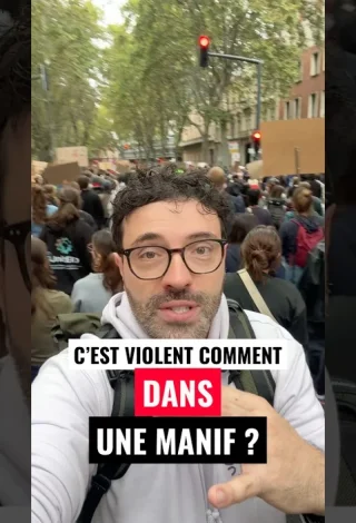 Plus de gens (pacifiquement) en colère que de poubelles brûlées, à vue de nez