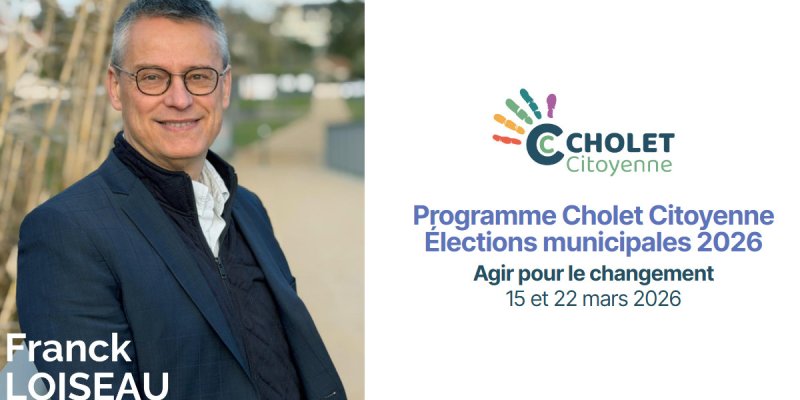 Programme Cholet Citoyenne – Élections municipales 2026