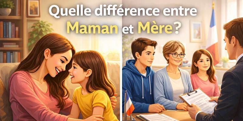 Quelle différence entre maman et mère ?
