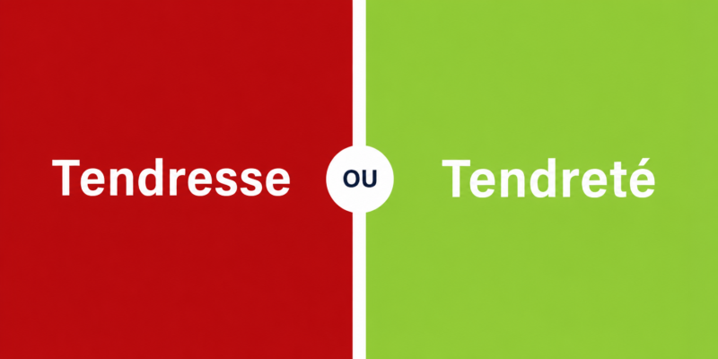Quelle différence entre tendresse et tendreté