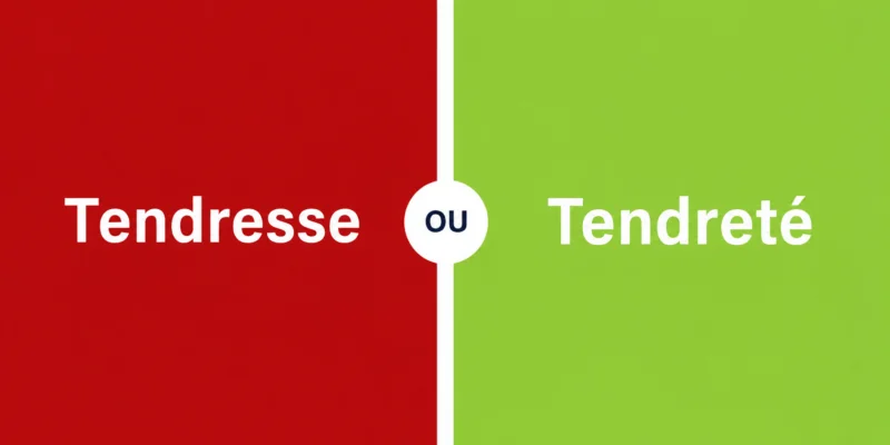 Quelle différence entre tendresse et tendreté