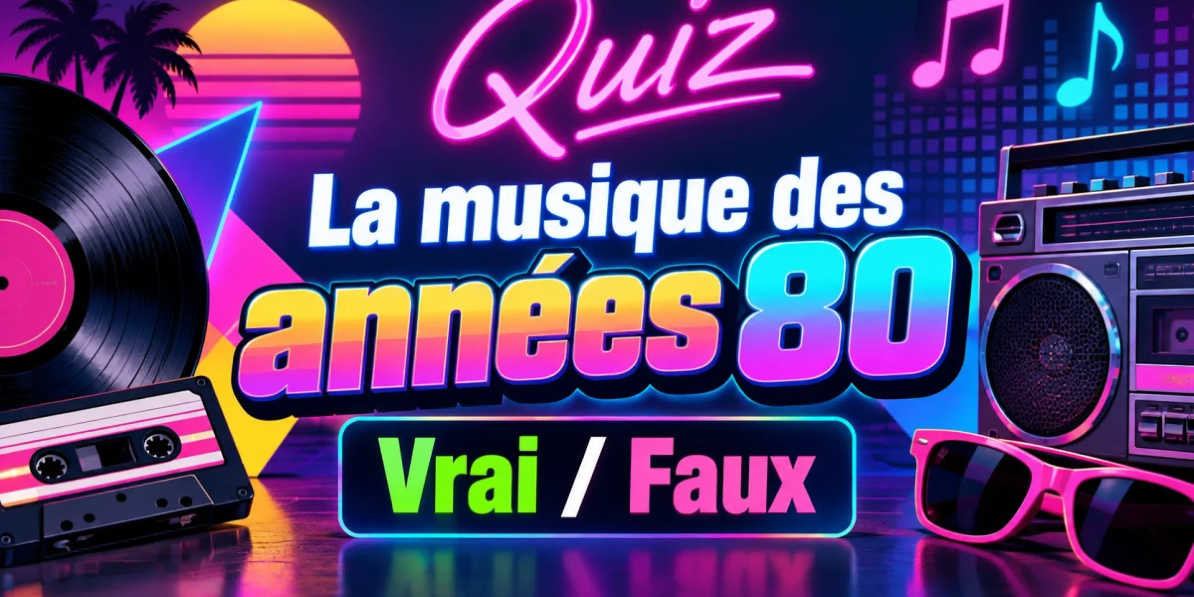Quiz des années 80, artistes, tubes, français et internationaux
