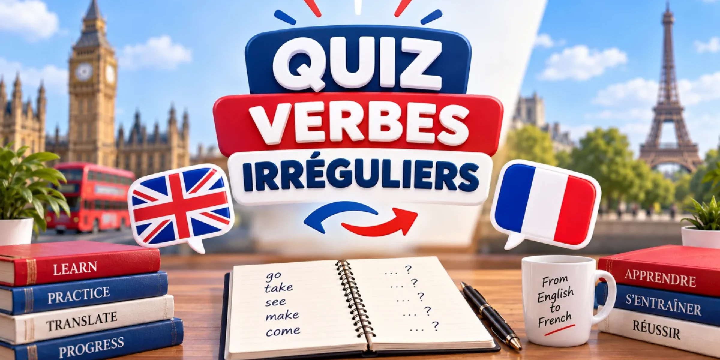 Quiz traduction verbes irréguliers en anglais