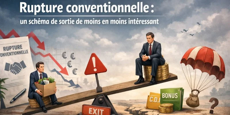 Rupture conventionnelle : un schéma de sortie de moins en moins intéressant