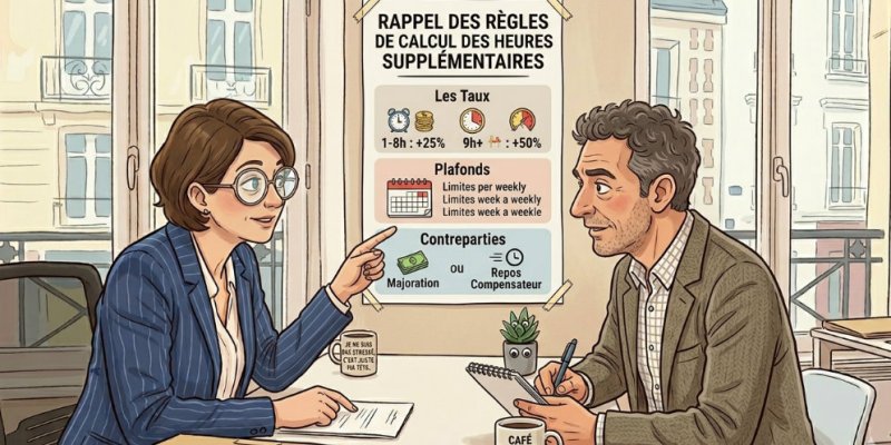 Salariés, employeurs : rappel des règles de calcul des heures supplémentaires