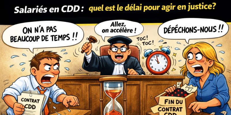 Salariés en CDD : quel est le délai pour agir en justice ?