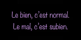 Le bien et le mal