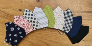 La Séguinière. Lot de 10 masques - Coloris aléatoire - Ateliers Pulsion Design
